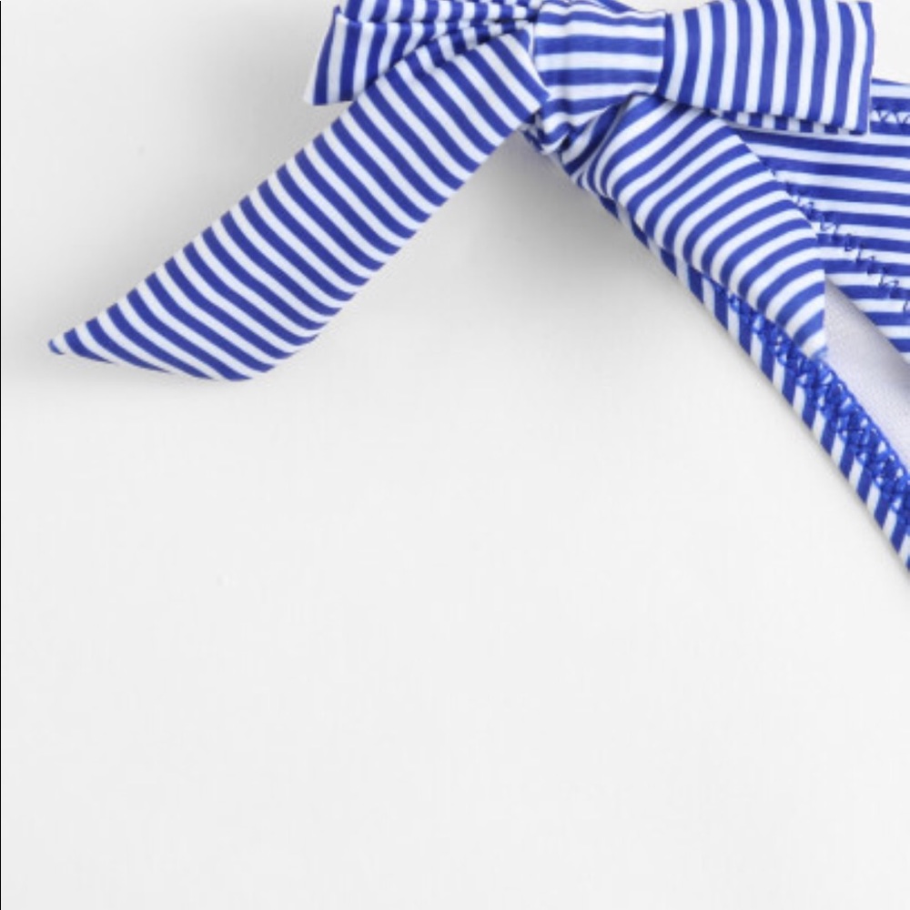 Striped Self Tie Bikini Set - Picture 3 of 5